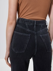 Washed Black Loose Wide Leg Jeans - Image 5 of 7