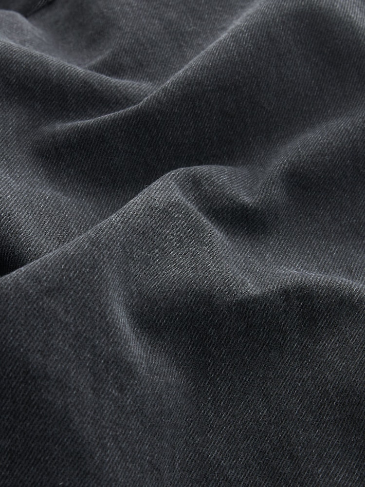 Washed Black Loose Wide Leg Jeans - Image 7 of 7