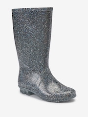 Silver Glitter Wellies - Image 2 of 4