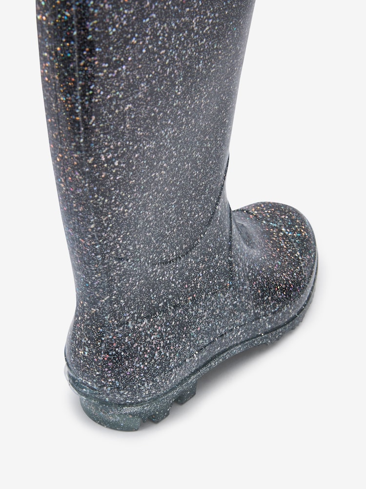 Silver Glitter Wellies - Image 4 of 4