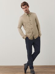 Blue Slim Fit Trimmed Donegal Formal Trousers - Image 3 of 8