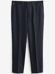 Blue Slim Fit Trimmed Donegal Formal Trousers - Image 7 of 8