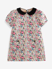 Pink Ditsy Jacquard Collar Dress (3mths-16yrs) - Image 6 of 7