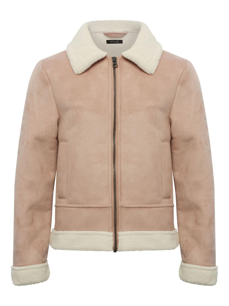Kylie Natural Teen Aviator Coat - Image 1 of 1 Kylie Natural Teen Aviator Coat - Image 1 of 1