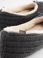 Charcoal Grey Corduroy Ballet Slippers - Image 6 of 7