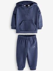 adidas Blue Fleece Tracksuit - Image 5 of 5