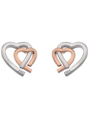 Hot Diamonds Silver Tone Warm Heart Accents Earrings - Image 2 of 3
