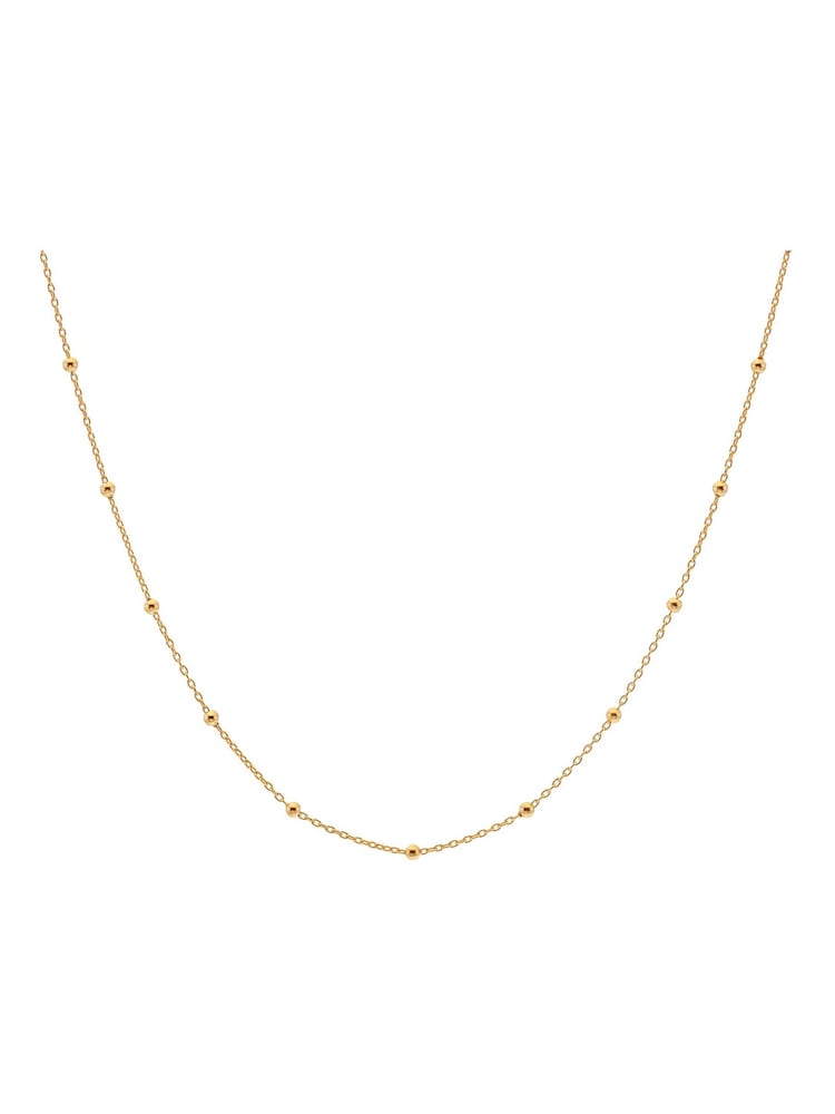 Hot Diamonds Gold Tone Embrace Beaded Cable 32-39cm Chain Necklace - Image 2 of 3