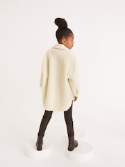 Creme - Hemdjacke aus Teddy-Fleece (3–16 Jahre) - Bild 2 von 7