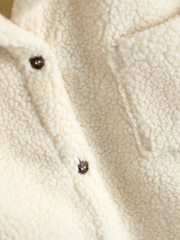 Creme - Hemdjacke aus Teddy-Fleece (3–16 Jahre) - Bild 6 von 7