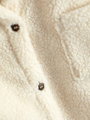 Creme - Hemdjacke aus Teddy-Fleece (3–16 Jahre) - Bild 7 von 7