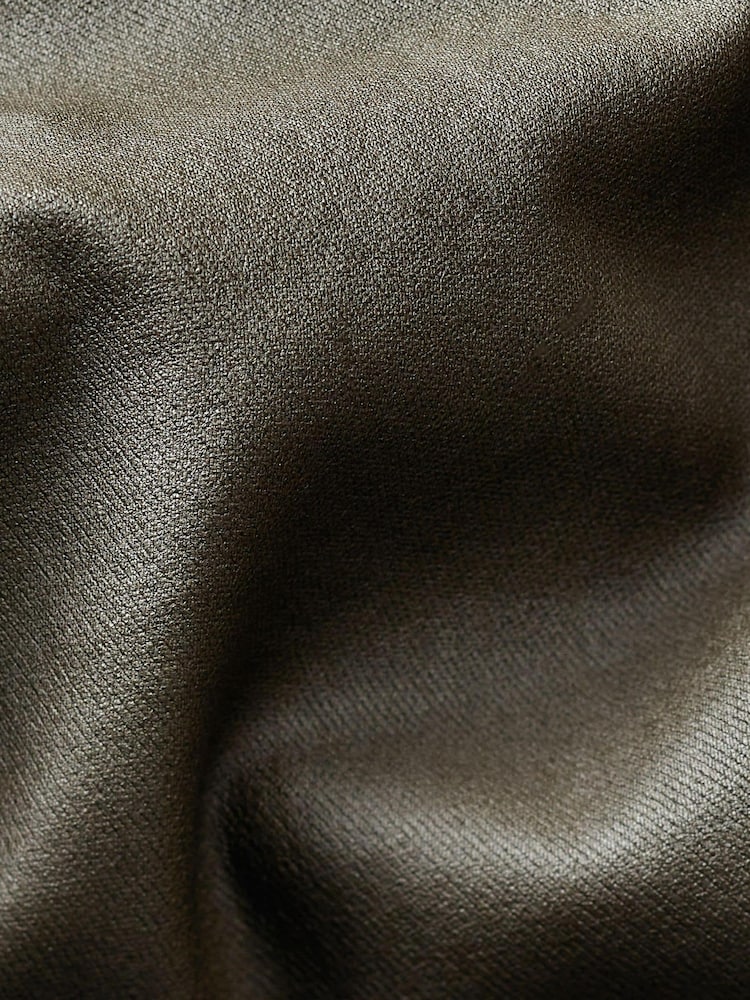 Khaki Green Coated Skinny Jeans - Image 6 of 6