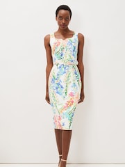 Phase Eight White Floral Serina Midi Dress - Image 1 of 6
