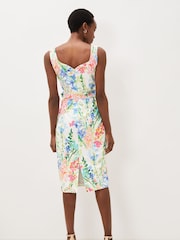 Phase Eight White Floral Serina Midi Dress - Image 2 of 6