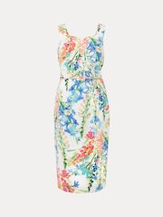 Phase Eight White Floral Serina Midi Dress - Image 6 of 6