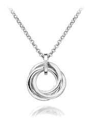 Hot Diamonds Silver Tone Calm Pendant Necklace - Image 2 of 3