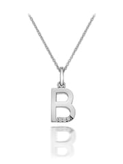 Hot Diamonds Silver Micro Initial Pendant Necklace - Image 1 of 2
