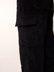 Schwarz - Cord-Cargohose - Bild 4 von 6