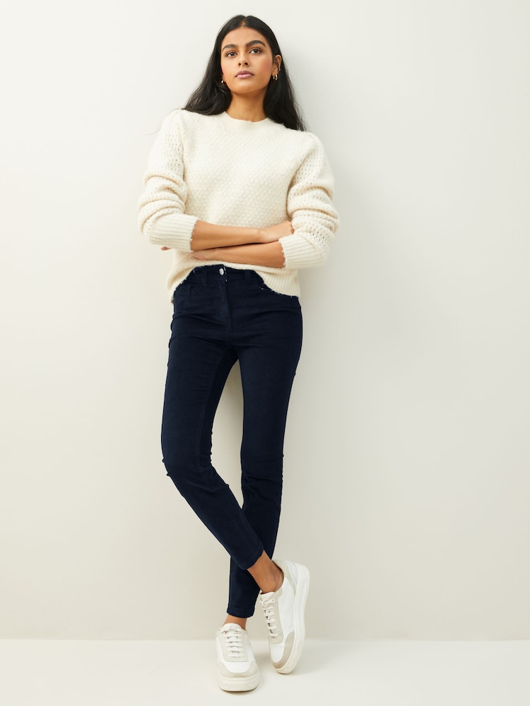 Marineblau - Cord Trousers - Bild 2 von 6