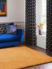 Ochre Yellow Super Softy Rug - Image 1 of 7