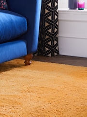 Ochre Yellow Super Softy Rug - Image 3 of 7