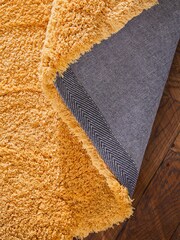 Ochre Yellow Super Softy Rug - Image 4 of 7
