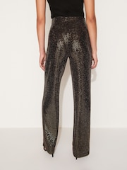 Gold Sequin Wide Leg Trousers - Image 3 of 6