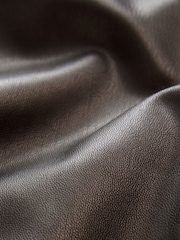 Silver PU Faux Leather Leggings - Image 6 of 6