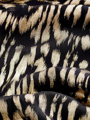 Gold Metallic One Shoulder Jumpsuit - Image 5 of 5