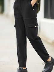 Black Ponte Cargo Trousers - Image 3 of 7