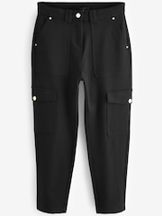 Black Ponte Cargo Trousers - Image 6 of 7