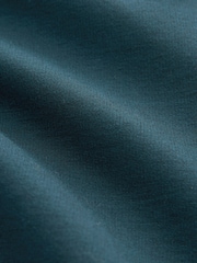 Teal Blue Ponte Button Wide Leg Trousers - Image 7 of 7