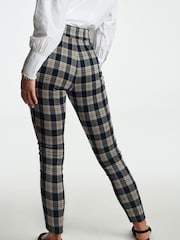 Navy Blue Ponte Zip Detail Leggings - Image 3 of 7