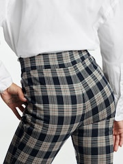 Navy Blue Ponte Zip Detail Leggings - Image 5 of 7