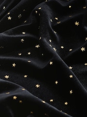 Black Long Sleeve Mini V-Neck Dress - Image 6 of 6