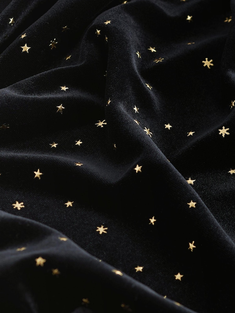 Black Long Sleeve Mini V-Neck Dress - Image 6 of 6