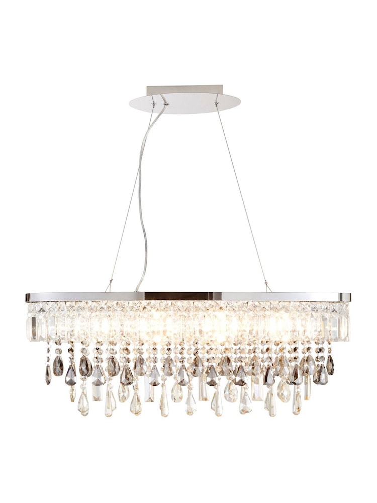 BHS Silver Jennifer Ceiling Chandelier Light - Image 2 of 5 BHS Silver Jennifer Ceiling Chandelier Light - Image 2 of 5