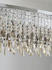 BHS Silver Jennifer Ceiling Chandelier Light - Image 3 of 5