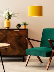 BHS Yellow 30cm Velvet Shade - Image 1 of 5