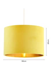 BHS Yellow 30cm Velvet Shade - Image 4 of 5