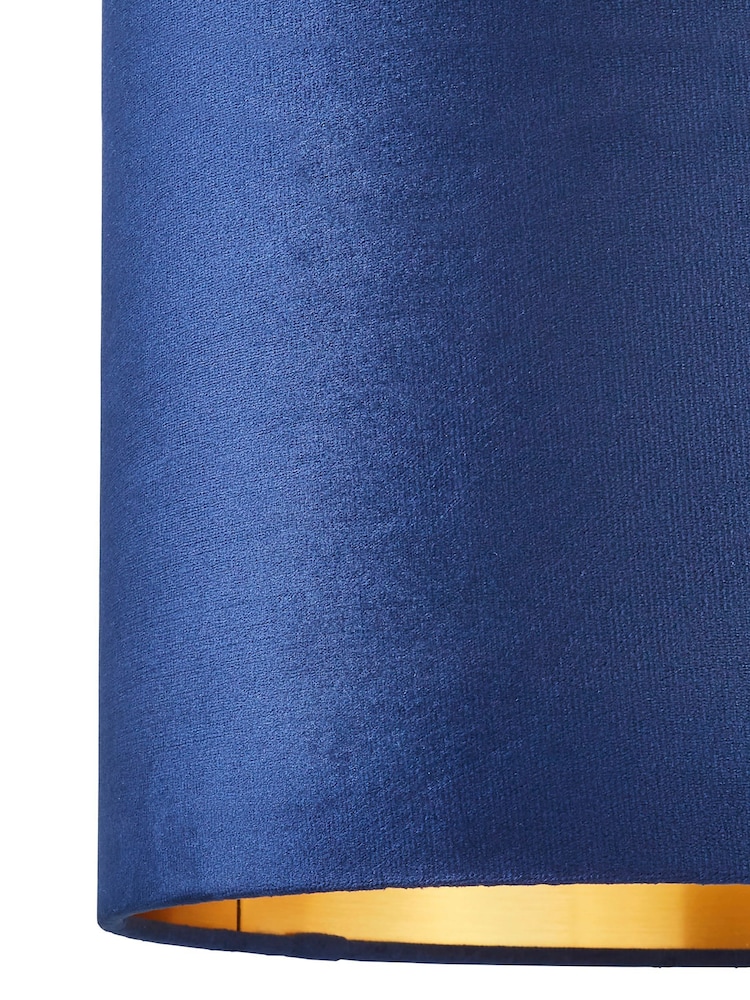 BHS Blue 30cm Velvet Shade - Image 4 of 4