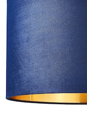BHS Blue 40cm Velvet Shade - Image 3 of 5