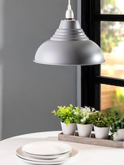 BHS Grey Steel Diner Easy Fit Shade - Image 1 of 5