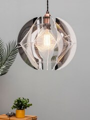 BHS Silver Weston Easy Fit Shade - Image 1 of 3