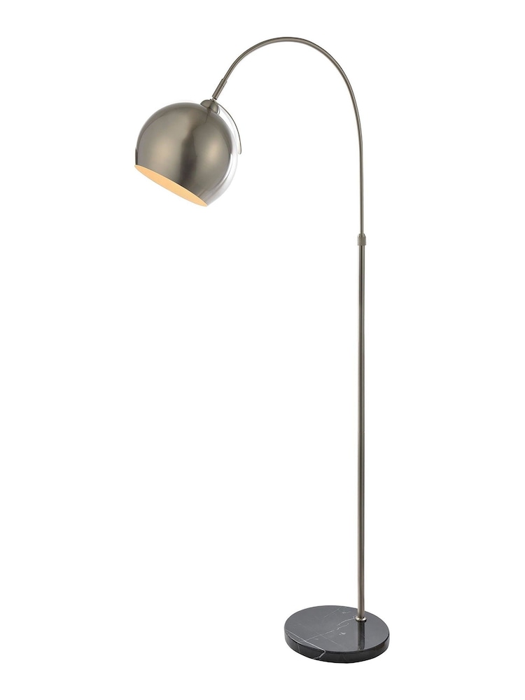 BHS Silver Benson Arched Floor Lamp - Image 2 of 3