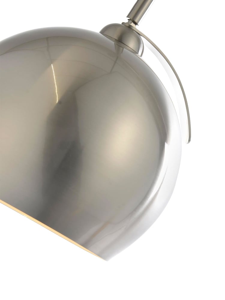 BHS Silver Benson Arched Floor Lamp - Image 3 of 3