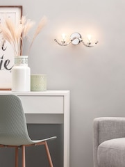 BHS Silver Bella Wall Light - Image 1 of 5