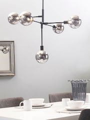 BHS Black Hennock Small Ceiling Light - Image 1 of 4