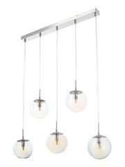 BHS Silver Iridescent 5 Ceiling Light Diner Bar - Image 2 of 2