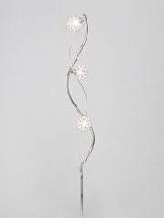 BHS Silver Orianna 3 Light Floor Lamp - Image 2 of 4